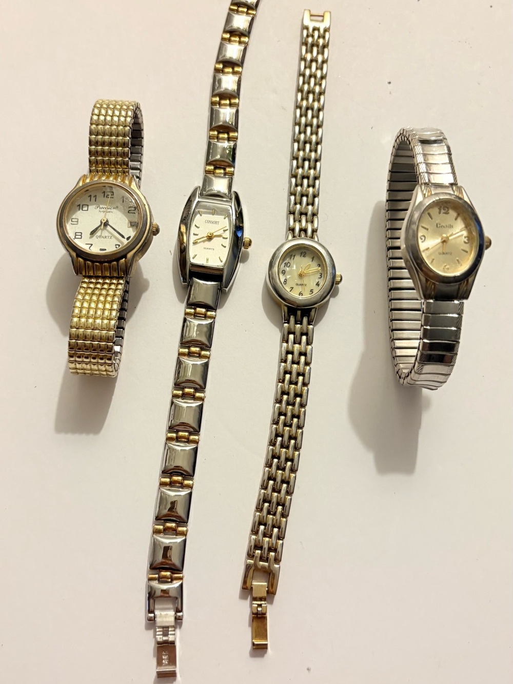 Lot of 4 Two-Tone & Silver Women's Watches